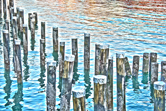 Pylons in Water