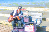 Guitarist at White Rock Pier