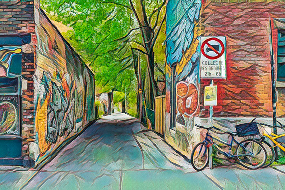 Alley in Montreal