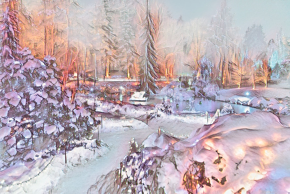 VanDusen Winter Scene
